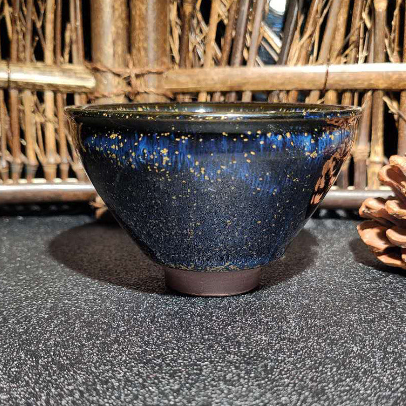 Kiln-Transformed Glaze Crackle Jian Ware Teacup