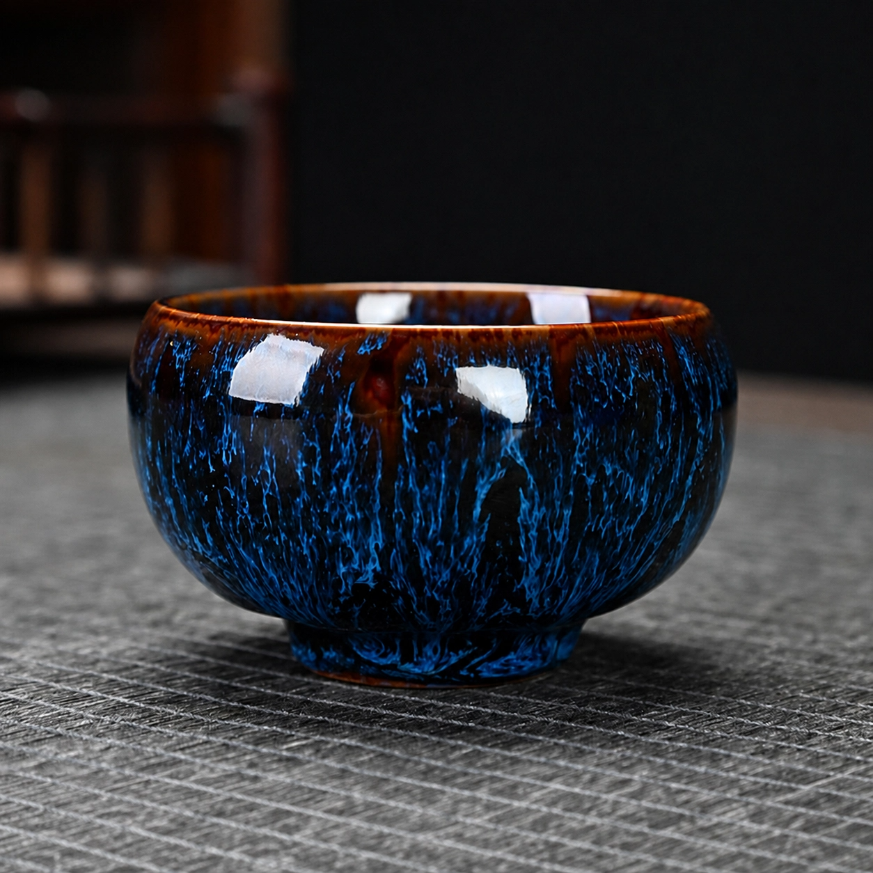 Luohan-style Kiln-transmutation Glaze Tenmoku Tea Cup
