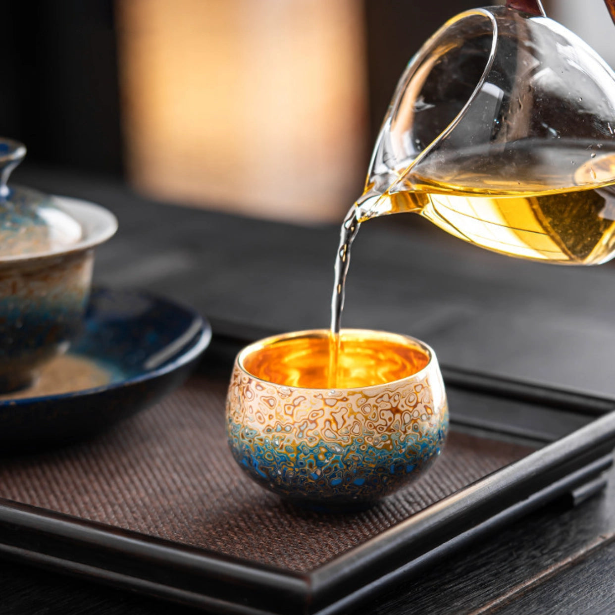 Midnight Radiance Handcrafted Raden Lacquerware Cup