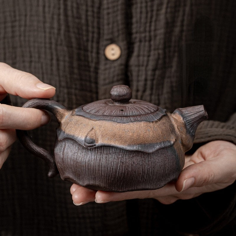 Art Tea Cup JianZhan Tenmoku Teapot Lotus