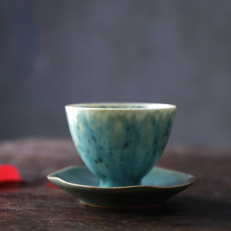 Art Tea Cup JianZhan Tenmoku Tea Cup Jadeite