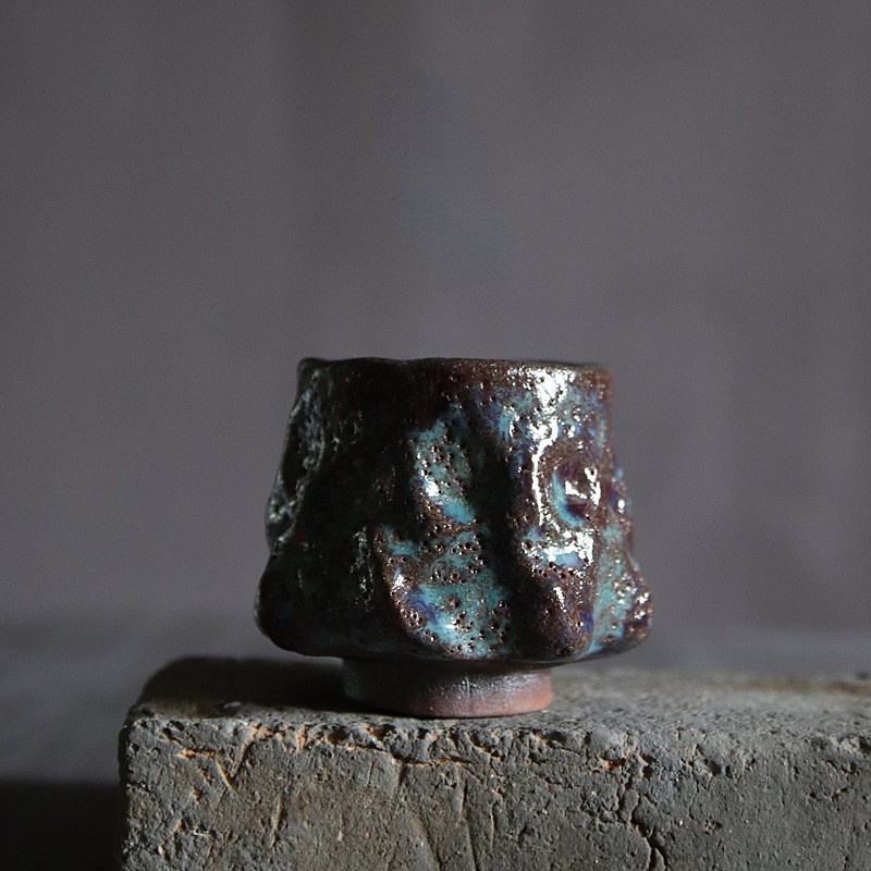Art Tea Cup JianZhan Tenmoku Teacup Ripples