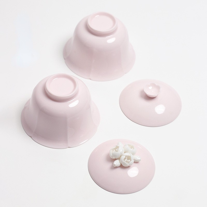 Art Tea Cup JianZhan Tenmoku Gai Wan Sakura