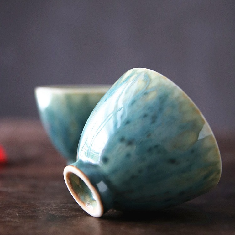 Art Tea Cup JianZhan Tenmoku Tea Cup Jadeite