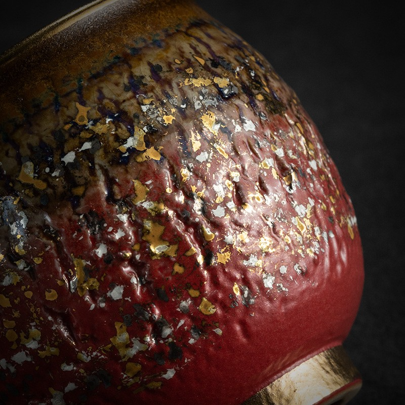 Art Tea Cup JianZhan Tenmoku Teacup Starshine