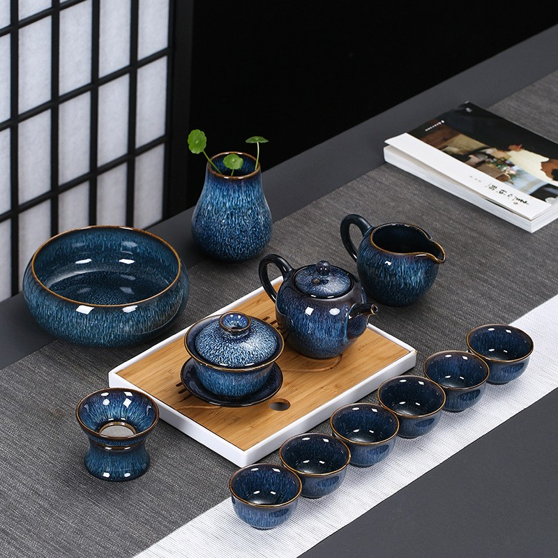 Art Tea Cup JianZhan Tenmoku Tea Set Starry Sky