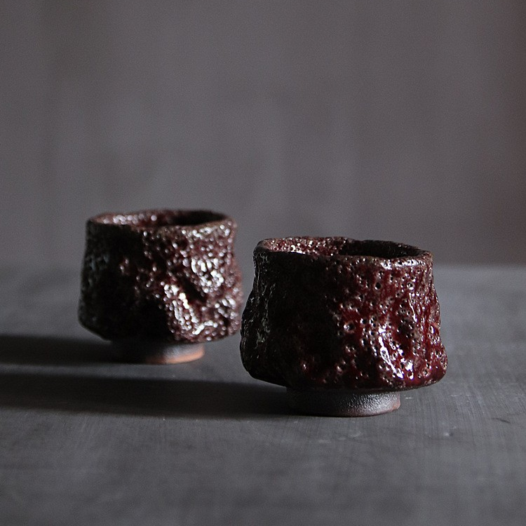 Art Tea Cup JianZhan Tenmoku Teacup Ripples