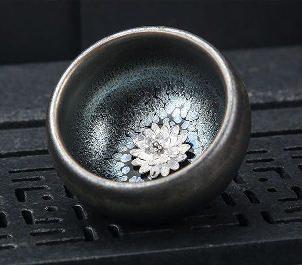 Lotus Relief Tea Cup