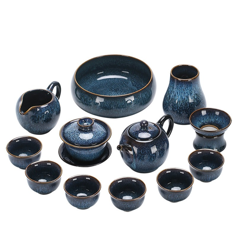 Art Tea Cup JianZhan Tenmoku Tea Set Starry Sky