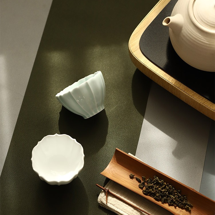 Art Tea Cup JianZhan Tenmoku Teacup Flower