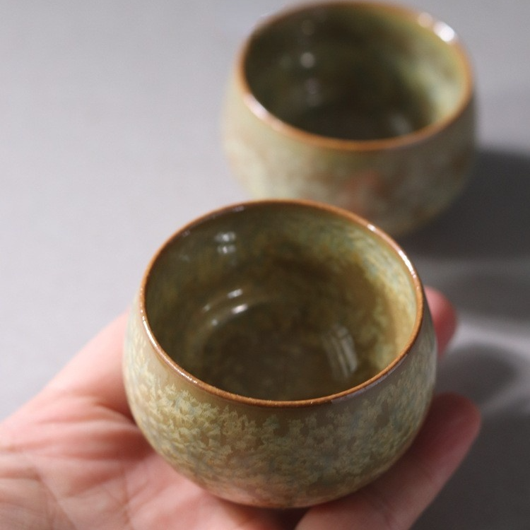Art Tea Cup JianZhan Tenmoku Teacup Beeswax