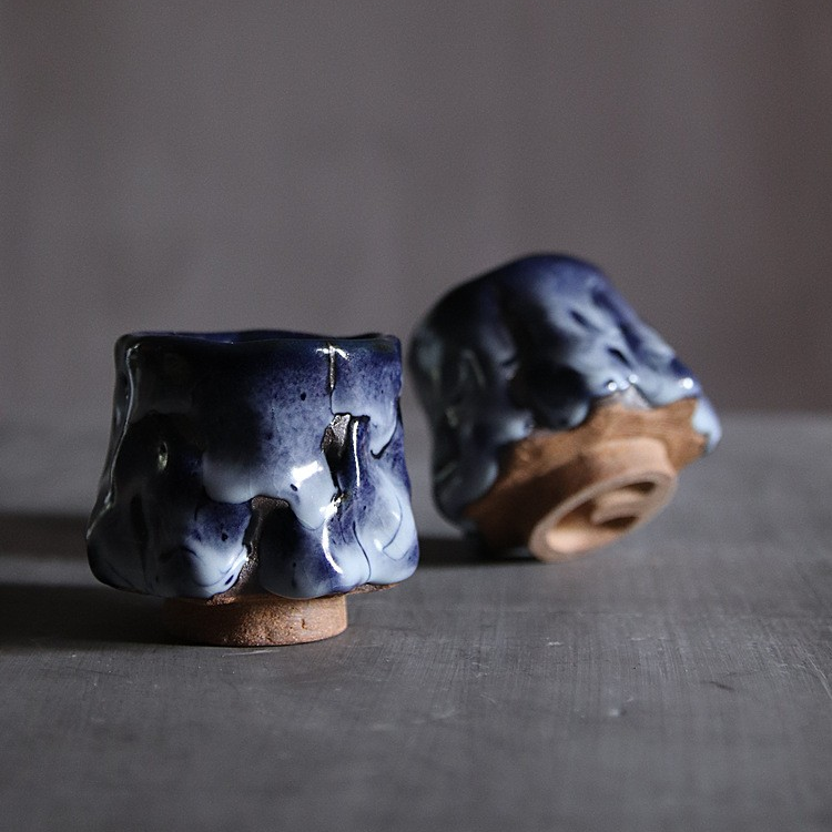 Art Tea Cup JianZhan Tenmoku Teacup Ripples