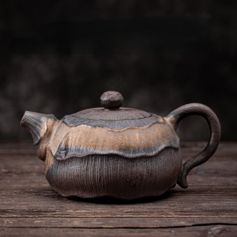 Art Tea Cup JianZhan Tenmoku Teapot Lotus
