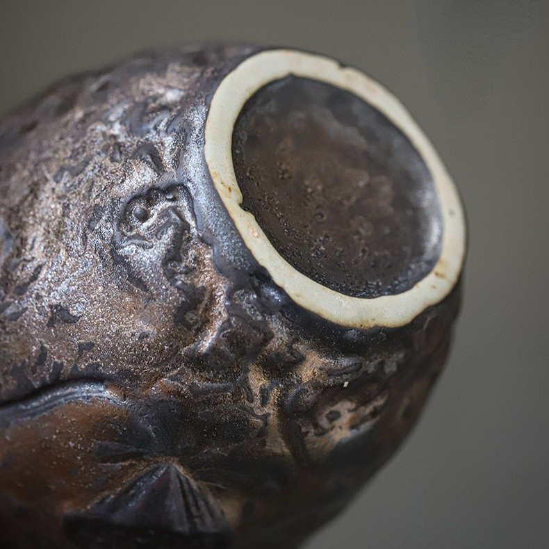 Art Tea Cup JianZhan Tenmoku Tea Cup Lotus