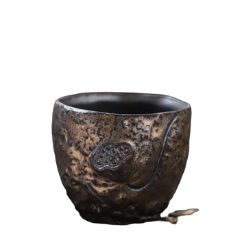 Tenmoku Glaze Ceramic Tea Cup