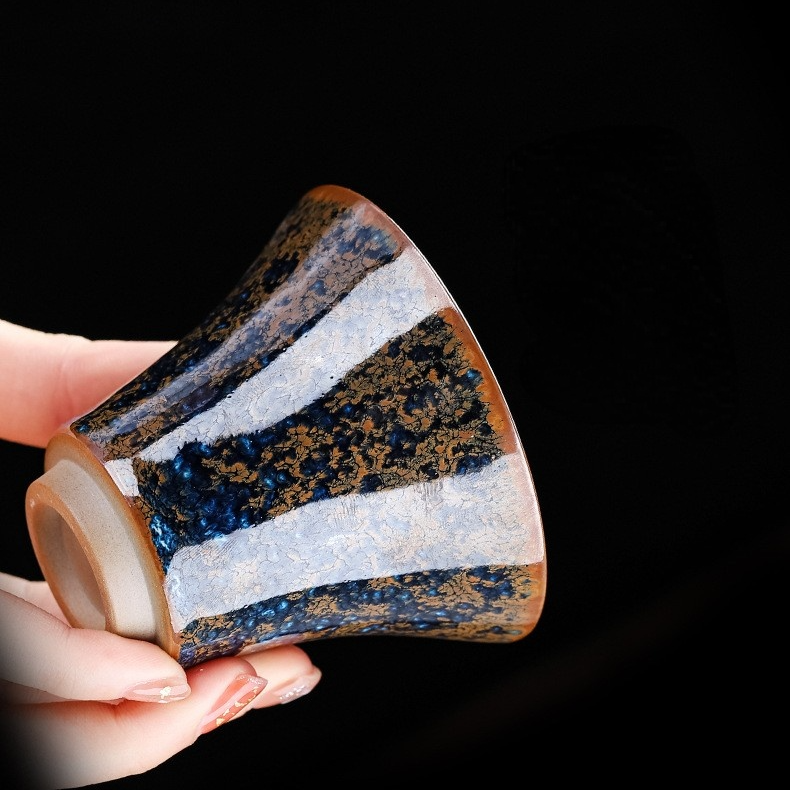 Art Tea Cup JianZhan Tenmoku Teacup Star