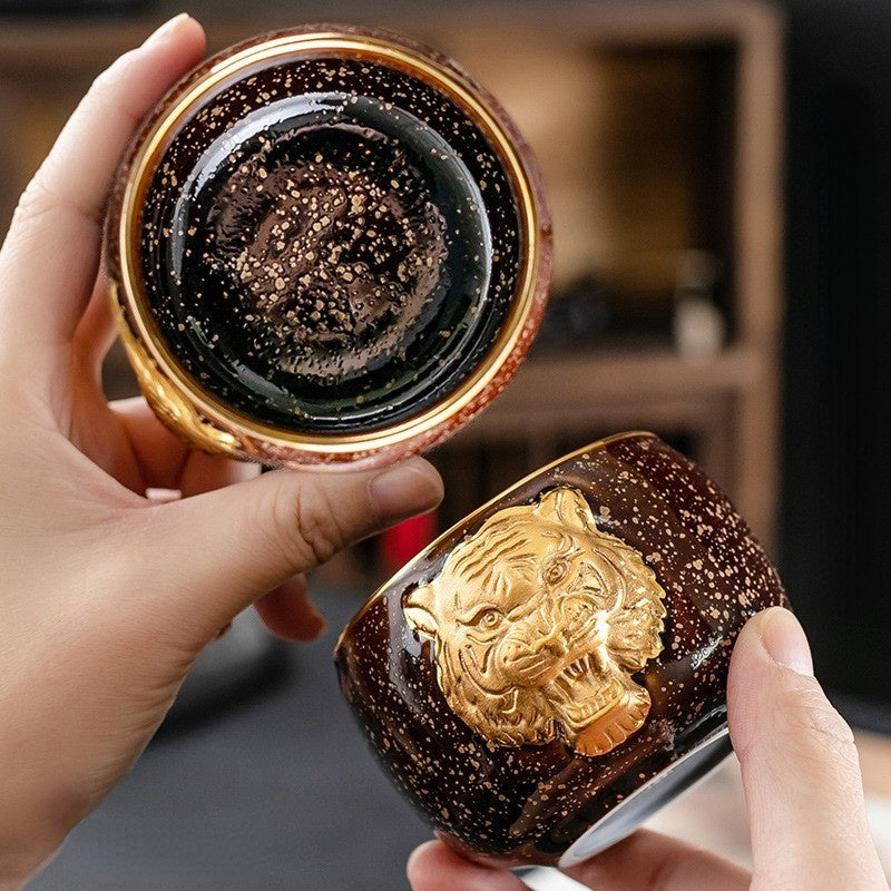 Golden Tiger Teacup
