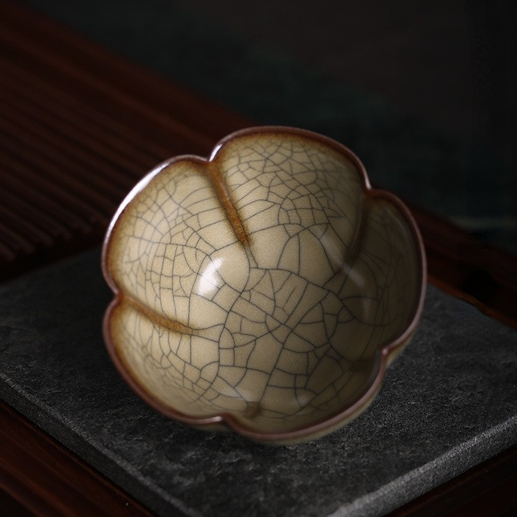 Art Tea Cup JianZhan Tenmoku Teacup Crack