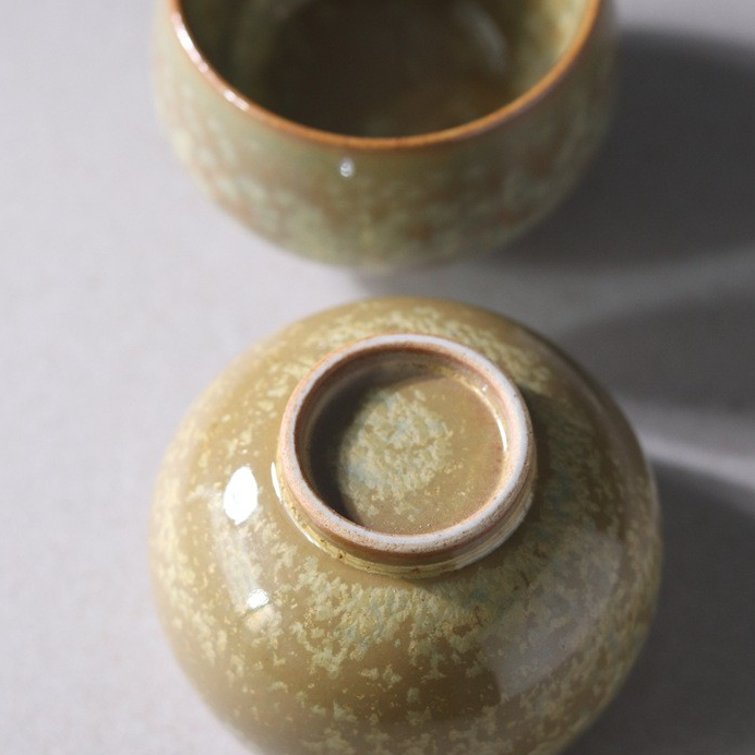 Art Tea Cup JianZhan Tenmoku Teacup Beeswax