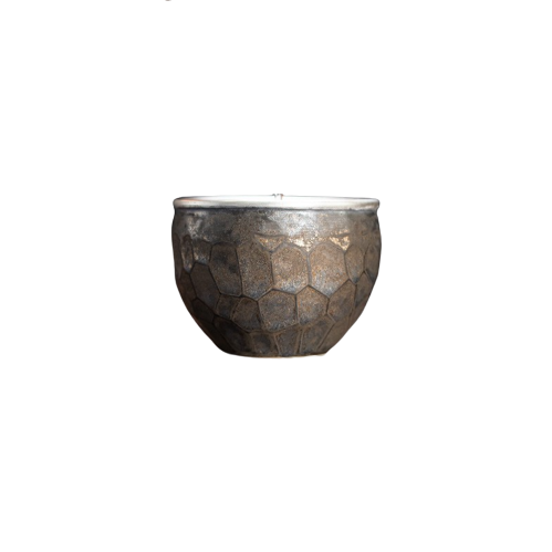 Tenmoku Peacock Feather Ceramic Tea Cup