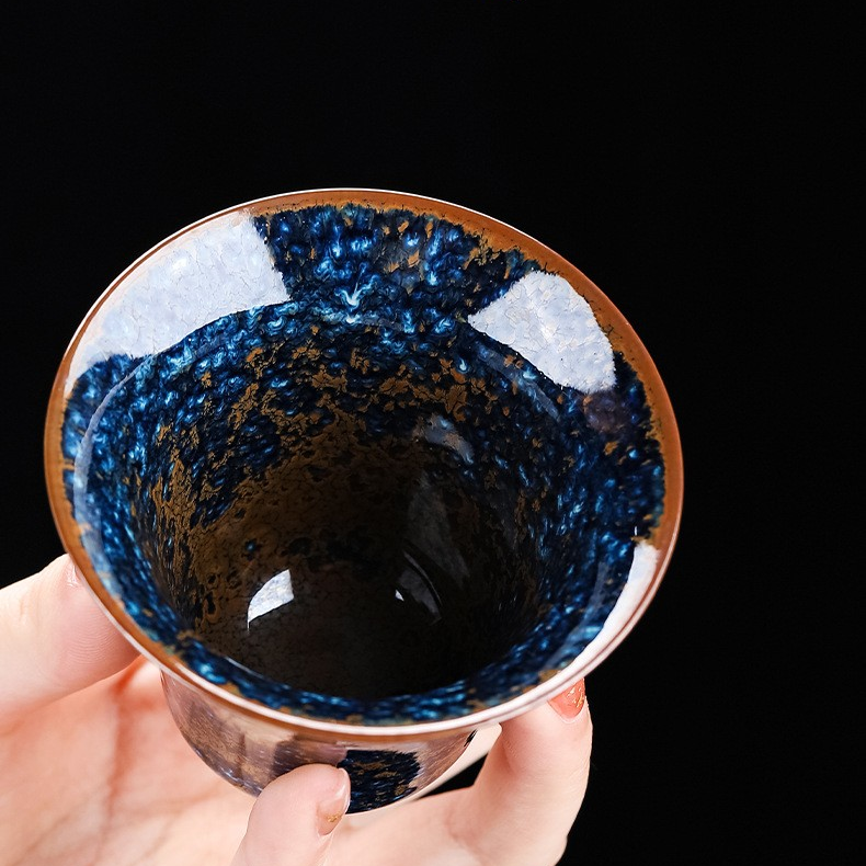 Art Tea Cup JianZhan Tenmoku Teacup Star
