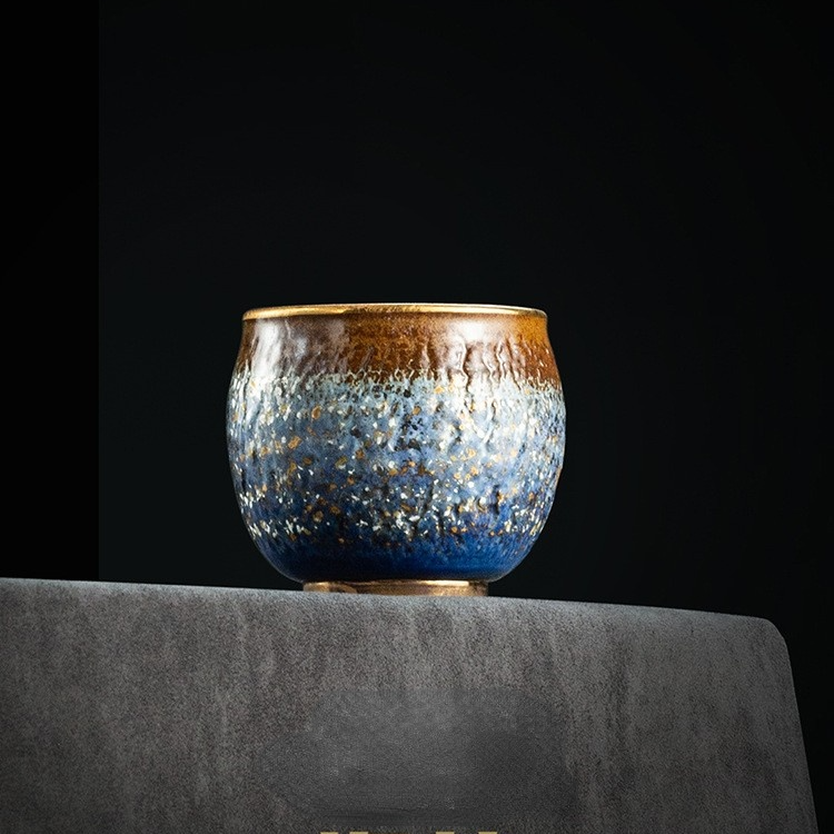 Art Tea Cup JianZhan Tenmoku Teacup Starshine