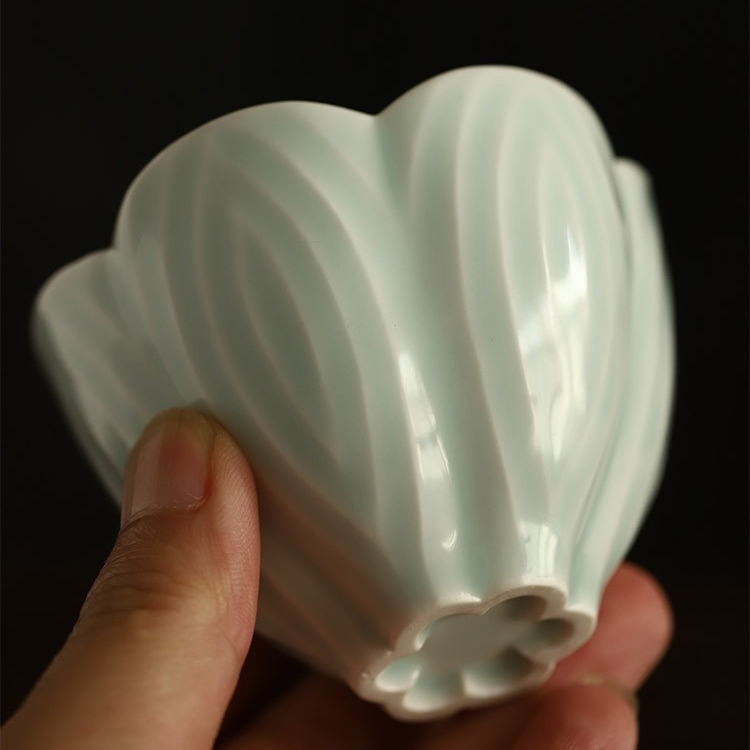 Art Tea Cup JianZhan Tenmoku Teacup Flower