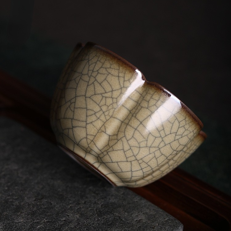 Art Tea Cup JianZhan Tenmoku Teacup Crack