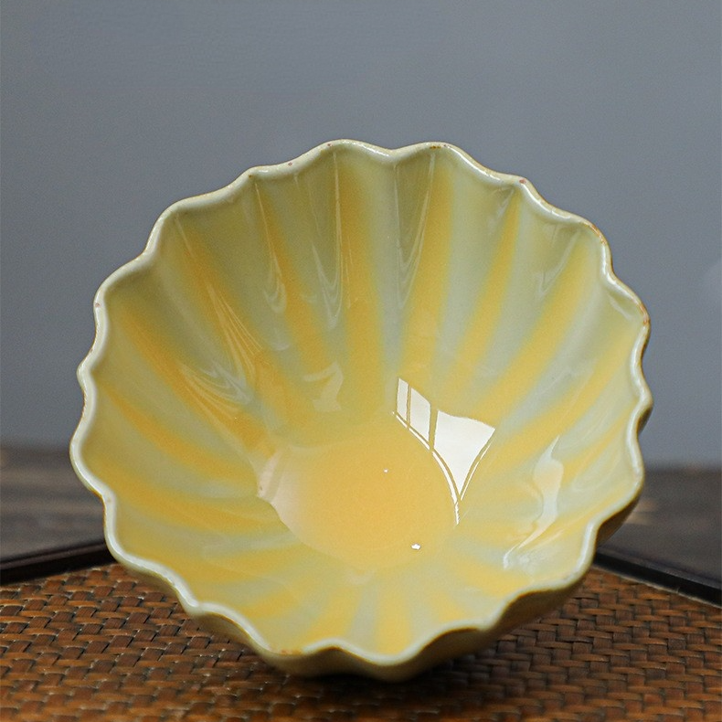 Art Tea Cup JianZhan Tenmoku Tea Cup Cream