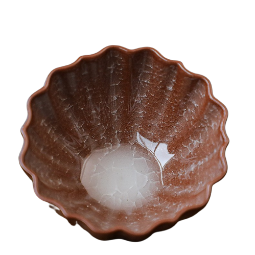 Tenmoku Flow Glaze Ceramic Tea Cup