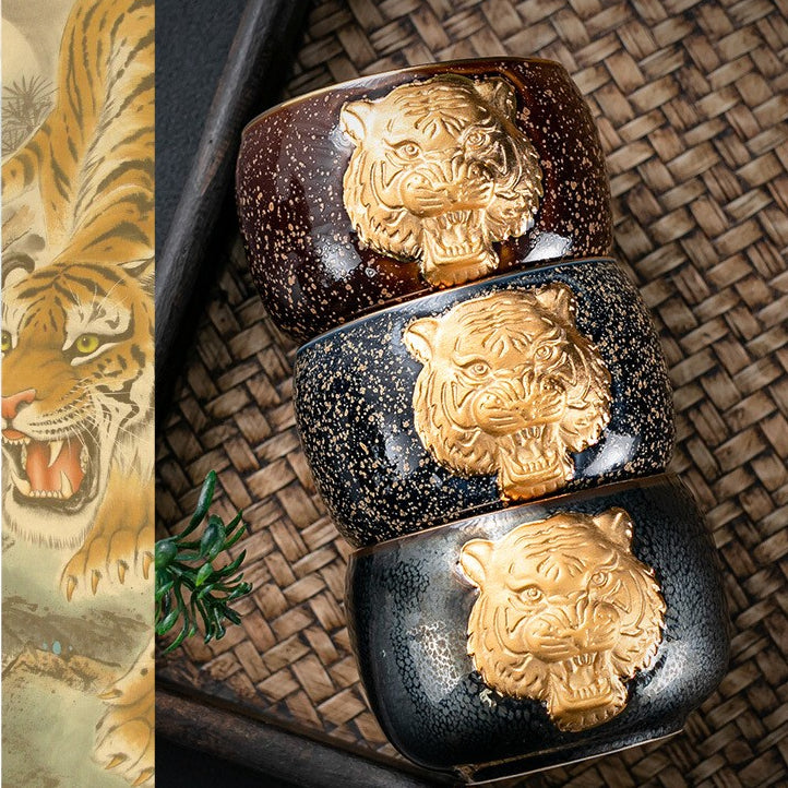Golden Tiger Teacup