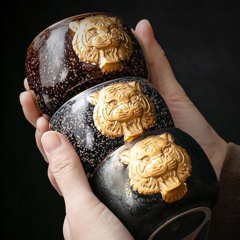 Golden Tiger Teacup