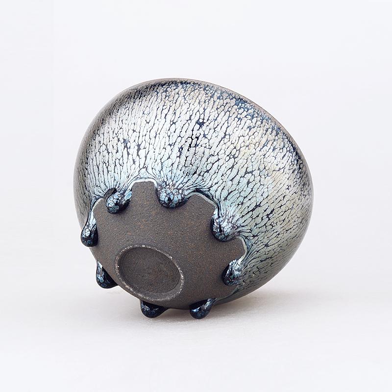Art Tea Cup JianZhan Tenmoku Teacup Arctic