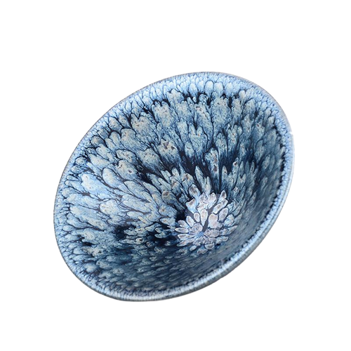 Blooming Tenmoku Ceramic Tea Cup