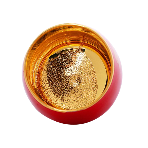 Crane Tenmoku Ceramic Tea Cup