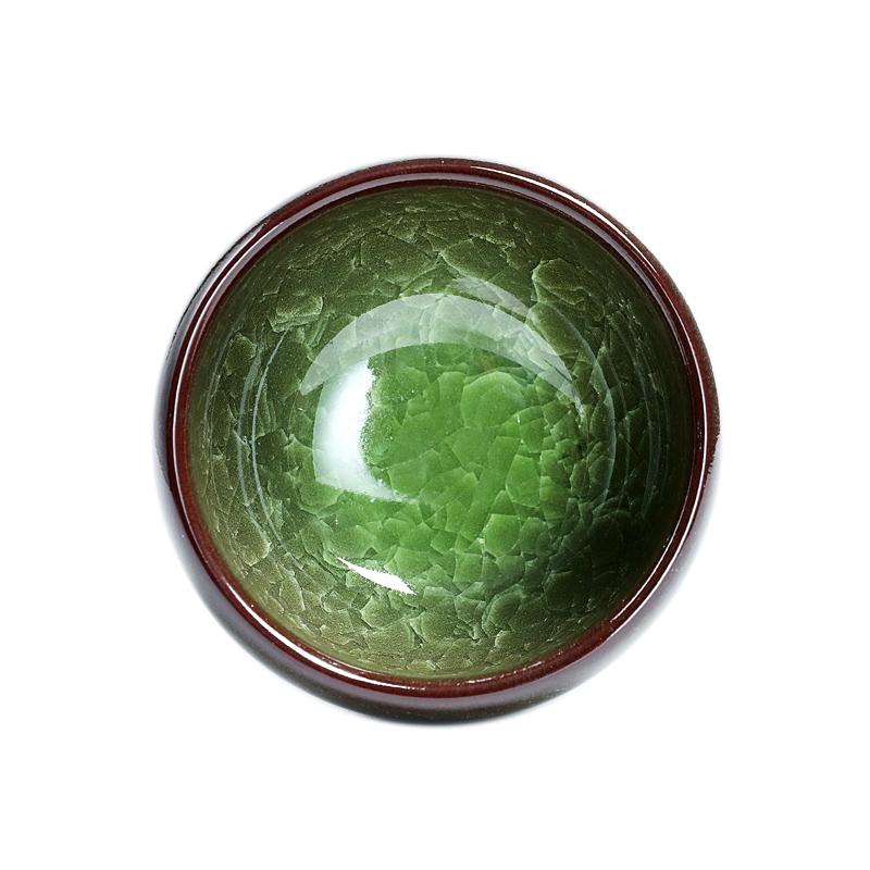 Art Tea Cup JianZhan Tenmoku Tea Cup Emerald