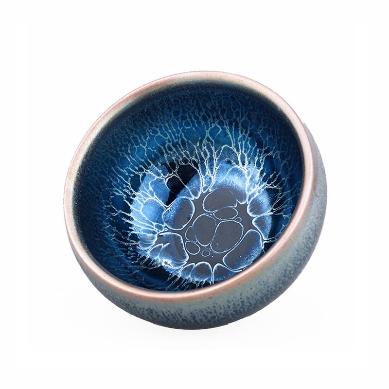 Art Tea Cup JianZhan Tenmoku Tea Cup Jellyfish