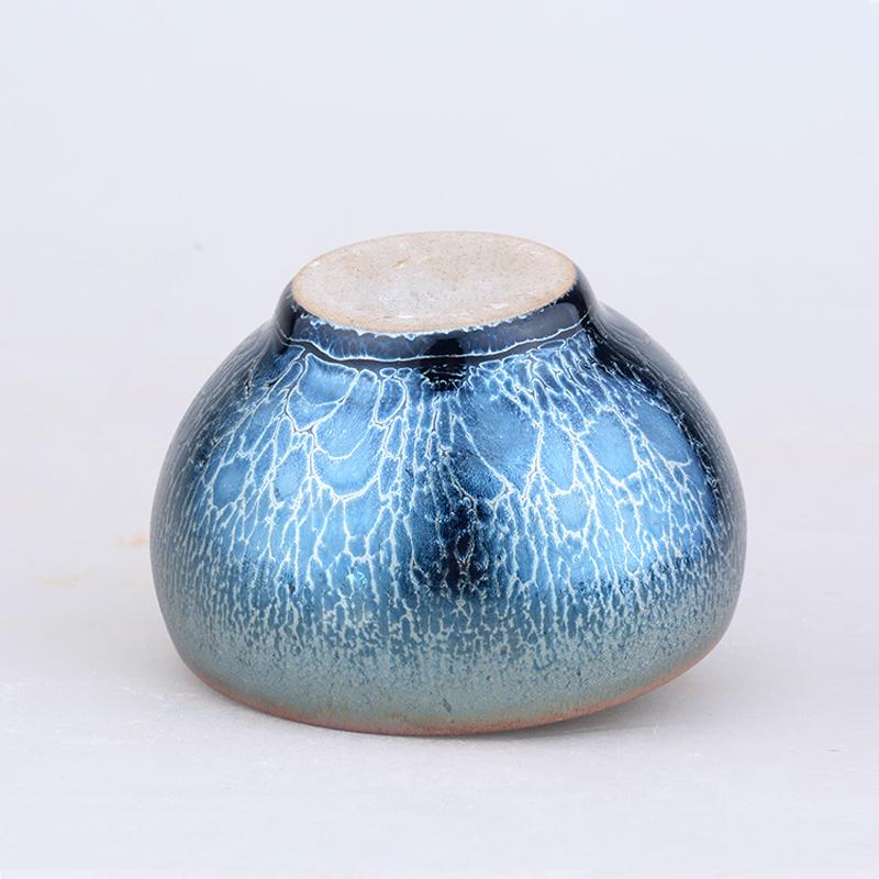 Art Tea Cup JianZhan Tenmoku Tea Cup Jellyfish