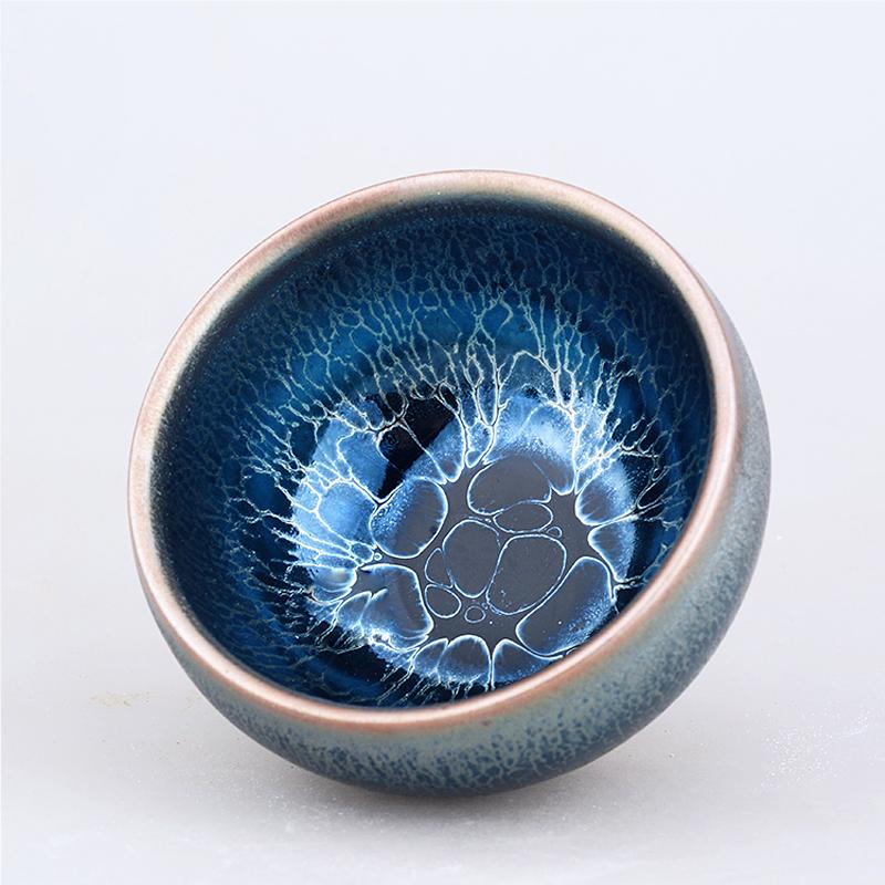 Art Tea Cup JianZhan Tenmoku Tea Cup Jellyfish