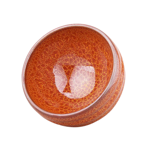 Flame Radiance Crackle Tea Cup
