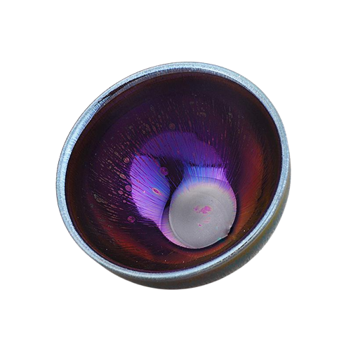 Lens Tenmoku Ceramic Tea Cup