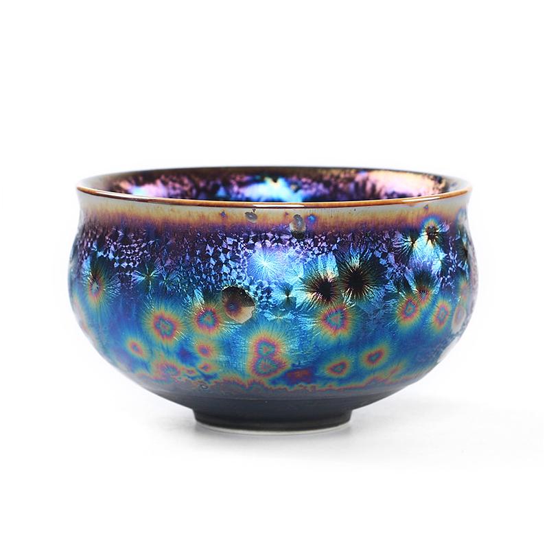 Art Tea Cup JianZhan Tenmoku Tea Cup Mulan