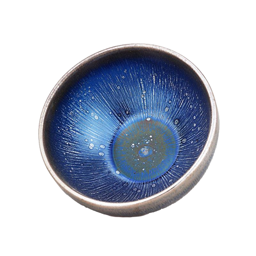 Night Sky Tenmoku Ceramic Tea Cup