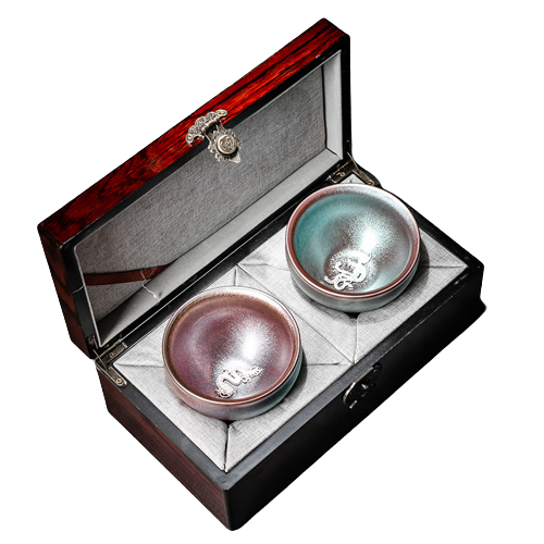 Yohen Tenmoku Glaze Tea Cup