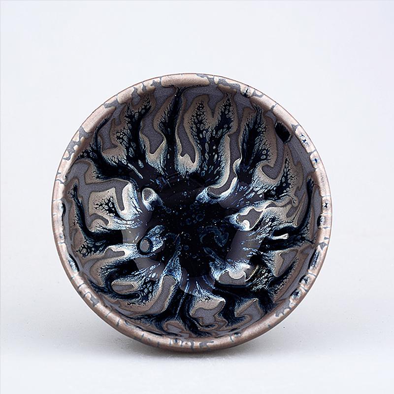 Art Tea Cup JianZhan Tenmoku Teacup Oni