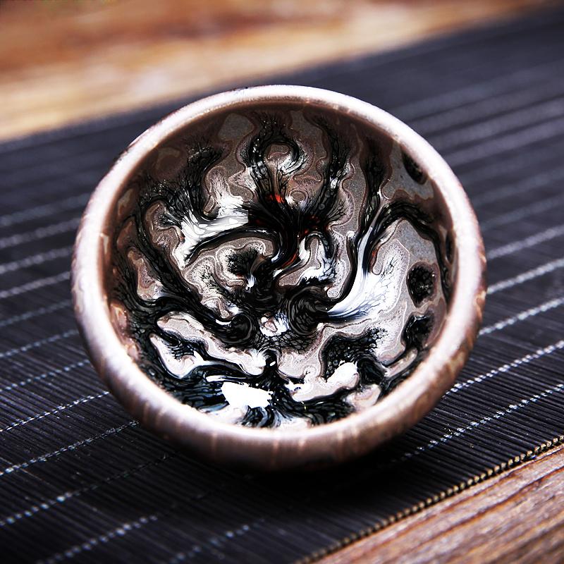 Art Tea Cup JianZhan Tenmoku Tea Set Oni