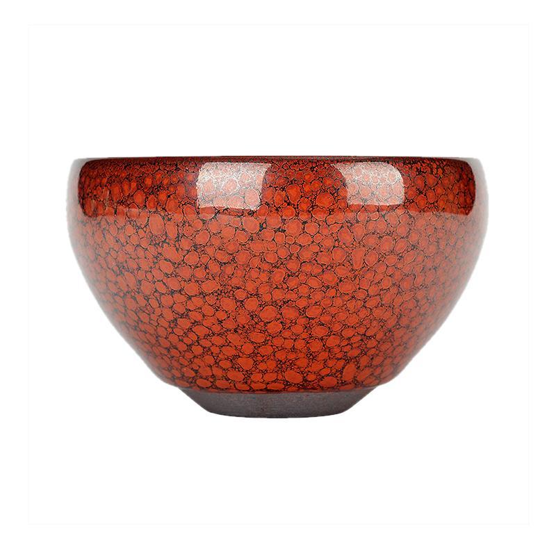 Art Tea Cup JianZhan Tenmoku Orange Tea Cup