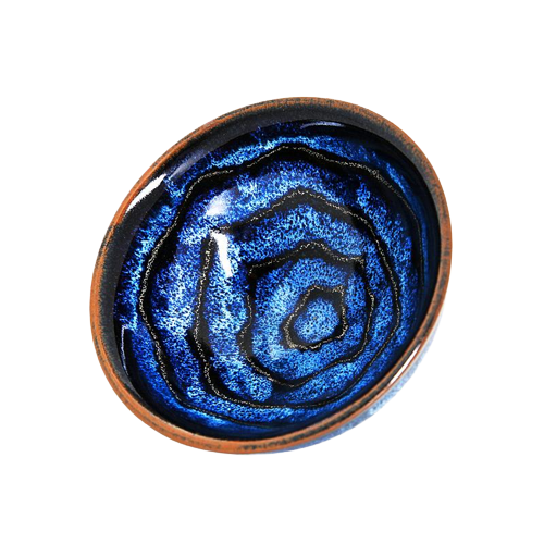 Coiled Dragon Tenmoku Ceramic Tea Cup