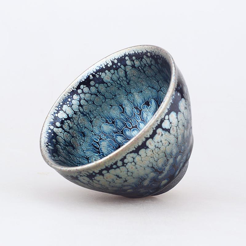 Art Tea Cup JianZhan Tenmoku Teacup Peacock