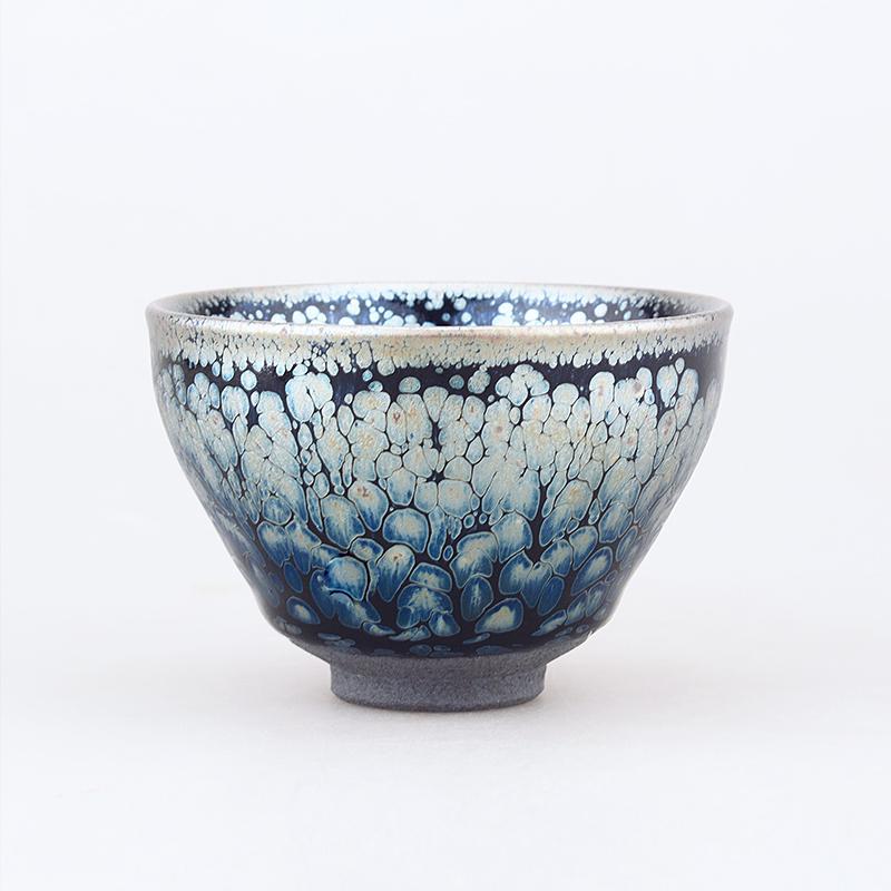 Art Tea Cup JianZhan Tenmoku Teacup Peacock